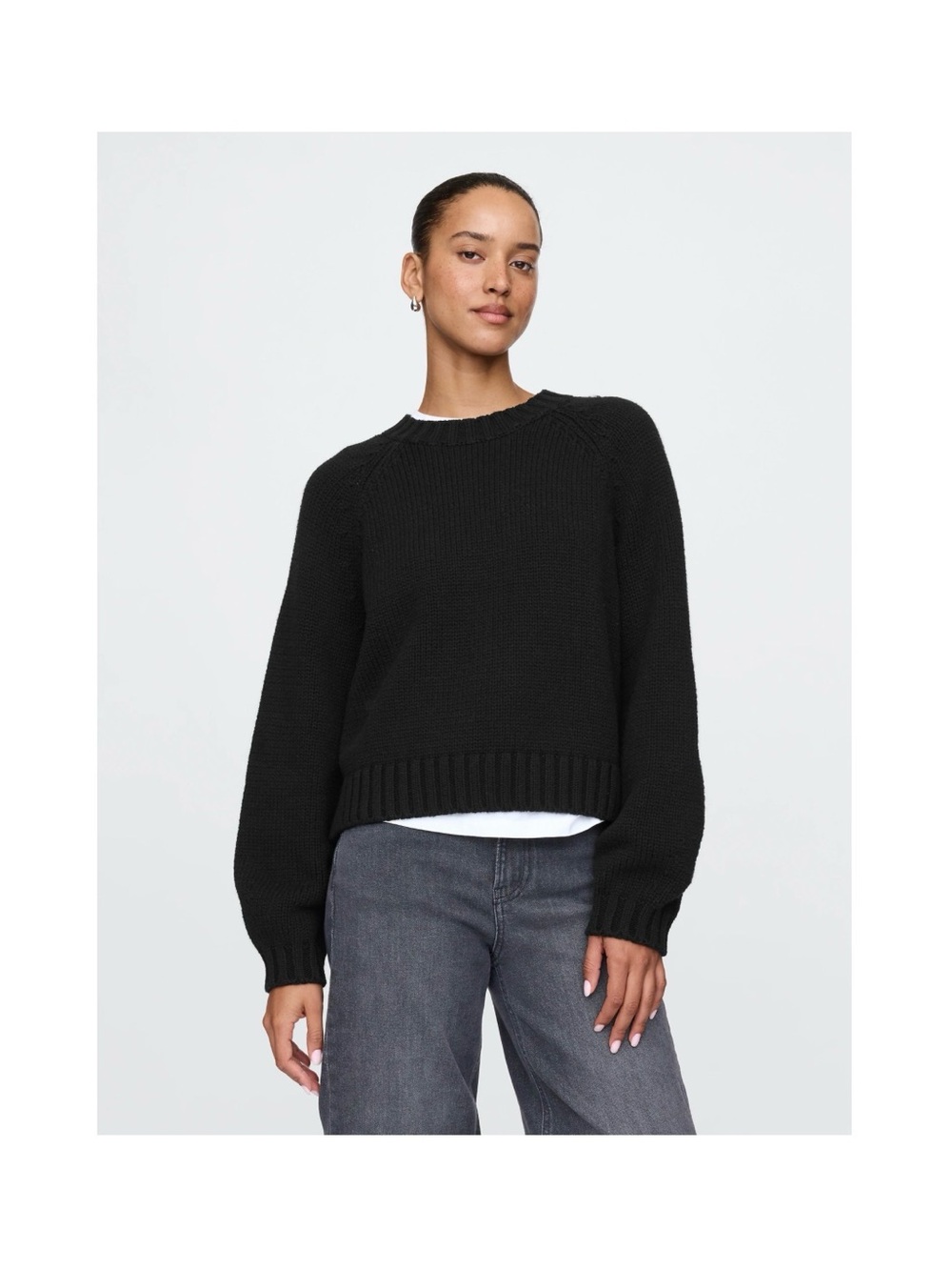 Gap Relaxed Balloon-Sleeve Sweater